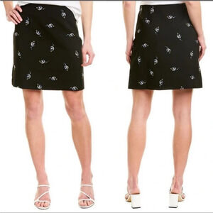 Maje Jiwest Horseshoe Embroidered Mini Skirt Size 36 US 4